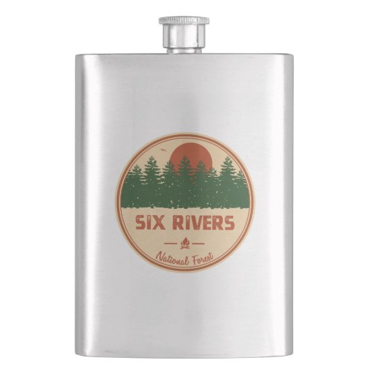 Zes nationale rivieren flacon (Voorkant)