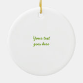 Zes redenen om een boom te planten aangepaste vers keramisch ornament (Achterkant)