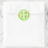 Zes redenen om een boom te Planten Ronde Sticker (Tas)