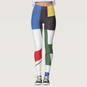 Zes ruimten met kruisingen Sophie Taeuber-Arp Leggings