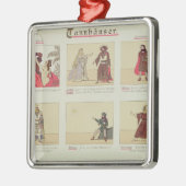 Zes scènes met betrekking tot de opera "Tannhauser Metalen Ornament (Links)