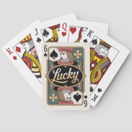 Zes Schoppen Gelukskaartspel Pokerkaarten