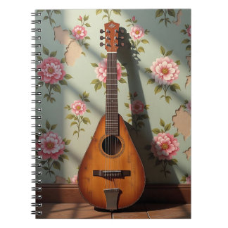 Zes-snarige Dulcimer Antiek Zeldzaam Instrument Notitieboek