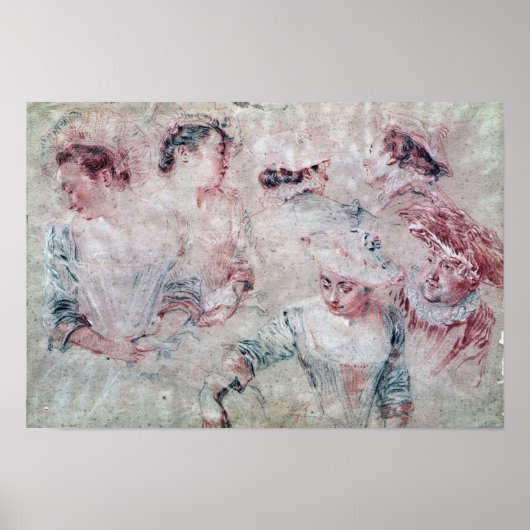 Zes studies poster (Voorkant)