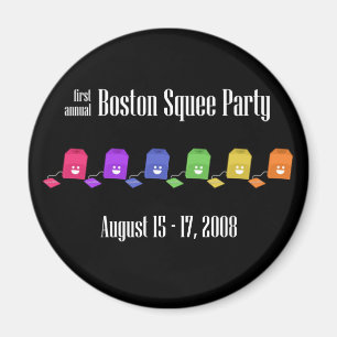 Zes Tea Bags Magnet (voor donkere achtergronden) Magneet