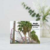 Zes Vlaggen Magic Mountain Briefkaart (Staand voorkant)