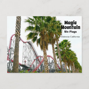 Zes Vlaggen Magic Mountain Briefkaart