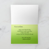 Zes witte Shamrocks St. Patrick's Day Kaart (Binnen)