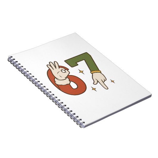 Zes Zeven 67 6 7 Kerstman Elf Kerstmis Meme Notitieboek (Rechterzijde)