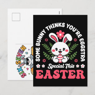 Zes Zeven 67 Bruh Pasen Konijn Meme T-Shirt Grappi Feestdagenkaart