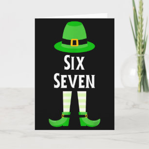 Zes Zeven 67 St. Patrick's Dag Kinderen Grappige L Kaart