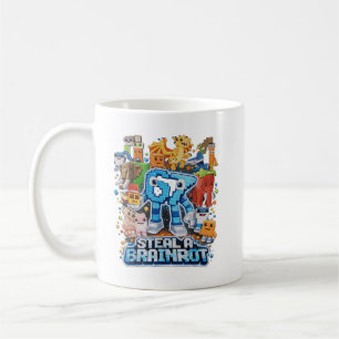 Zes Zeven 67 Steel een Brainrot Meme Funny Cadeaus Koffiemok