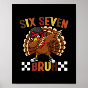 Zes Zeven 67 Thanksgiving Meme Grappig Dankbaar Tu Poster
