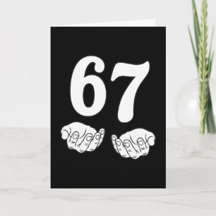 Zes Zeven 6 7 Grappig 67 Gen Alpha Jargon 6-7 Meme Kaart