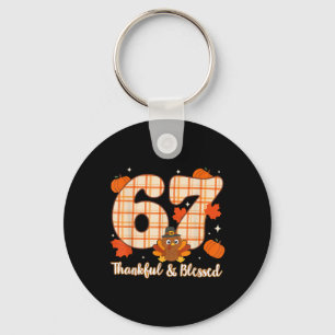 Zes Zeven 6 7 Meme Nummer 67 Turkije Thanksgiving  Sleutelhanger