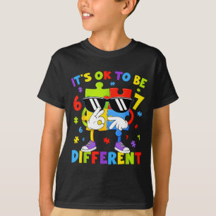 Zes Zeven Autisme Bewustzijn 67 Mannen Vrouwen Kin T-shirt