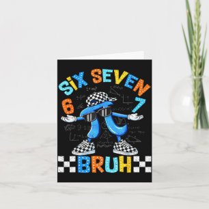 Zes zeven bruh 3.14 nummer geruit 67 meme kinderen kaart