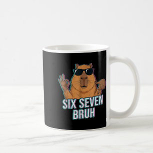 Zes Zeven Bruh Capybara 67 Jongens Tieners Kindere Koffiemok