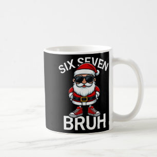 Zes Zeven Bruh Grappig 67 Meme Kerstman Santa  Koffiemok