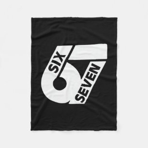 Zes Zeven Cool Meme 67 Grappig Nummer Fleece Deken