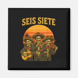 Zes Zeven Grappig 67 Meme Mexicaans Los Muertos Ca Magneet