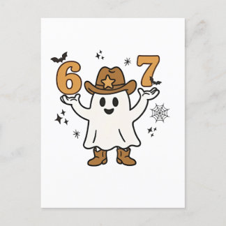 Zes Zeven Griezelige Halloween Sport 67 Mason Meme Feestdagenkaart