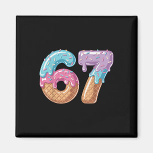 Zes Zeven Ijs Drip Grappig 67 Meme Nummer 6 En Magneet