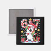 Zes Zeven Kerst Eenhoorn Meme Grappig Schattig Ker Magneet (Voorkant / Achterkant)