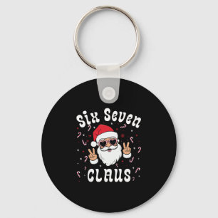 Zes Zeven Kerstman Grappig 67 Kerst Meme Jongens Sleutelhanger