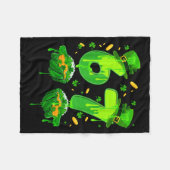 Zes zeven meme 67 St. Patrick's Day klavertje Fleece Deken (Voorkant (Horizontaal))