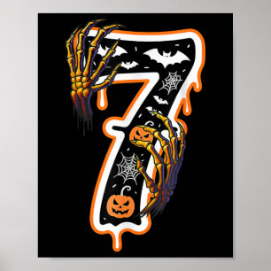 Zes Zeven Meme 6 7 67 Halloween Thanksgiving Koppe Poster