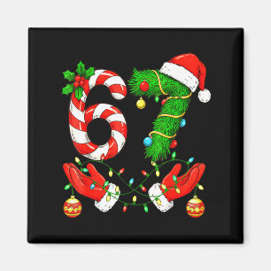 Zes Zeven Meme Kerstmis 67 Kerstman Grappige Kerst Magneet