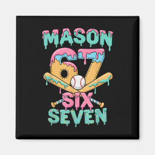 Zes Zeven Meme Mason Ijs Drip Grappig Bysebyll Magneet