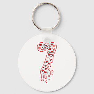 Zes Zeven Meme Nummer 7 Koppel Matching Valentijn Sleutelhanger