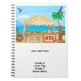 zes zeven meme terug naar school notitieboek