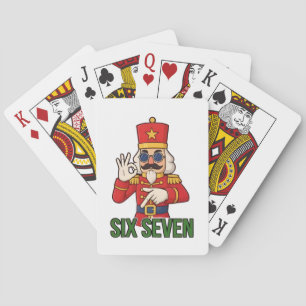 Zes Zeven Sneeuwman Kerst Notenkraker 6 7 Xmas  Pokerkaarten