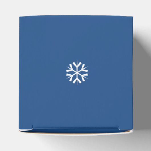 Zes zussen met witte sneeuwvlokken Dice Favor Box Bedankdoosjes (Bovenkant)