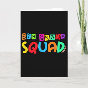 Zesde 6e klas squad terug naar school eerste schoo kaart