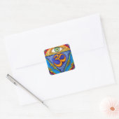 Zesde chakra, Derde oog Vierkante Sticker (Envelop)
