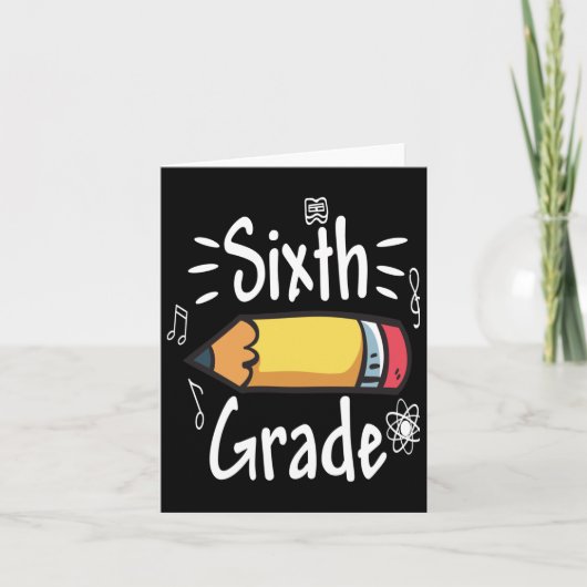 Zesde graad kaart (Voorkant)