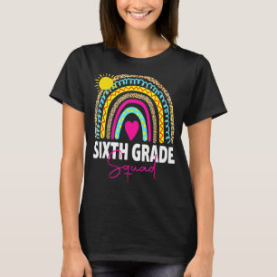 Zesde graad Regenboogmeisjes Boys Teacher Team 6e T-shirt