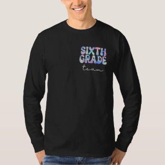 Zesde Grade Team Groovy Terug naar School Schattig T-shirt