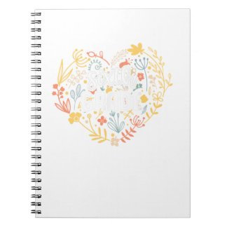 Zesde klas Floral hart terug naar school Notitieboek