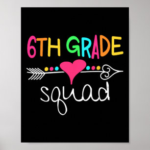 Zesde klas Viertiende lerarenteam Poster