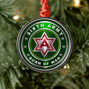 Zesde Leger Metaal Ornament