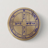 Zesde Pentacle van Jupiter Ronde Button 5,7 Cm (Voorkant)