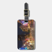 Zesde straat in Dusk in het centrum van Austin, Te Bagagelabel (Voorkant verticaal)