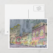 Zesde Street, West, Austin, Texas Briefkaart (Voorkant / Achterkant)