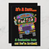 Zesde thema Afstuderen Uitnodiging (Voorkant / Achterkant)