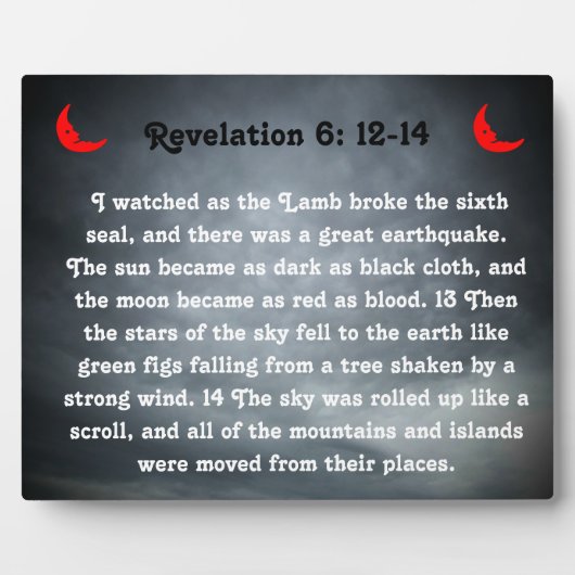 Zesde zegel fotoplaat (Voorkant)